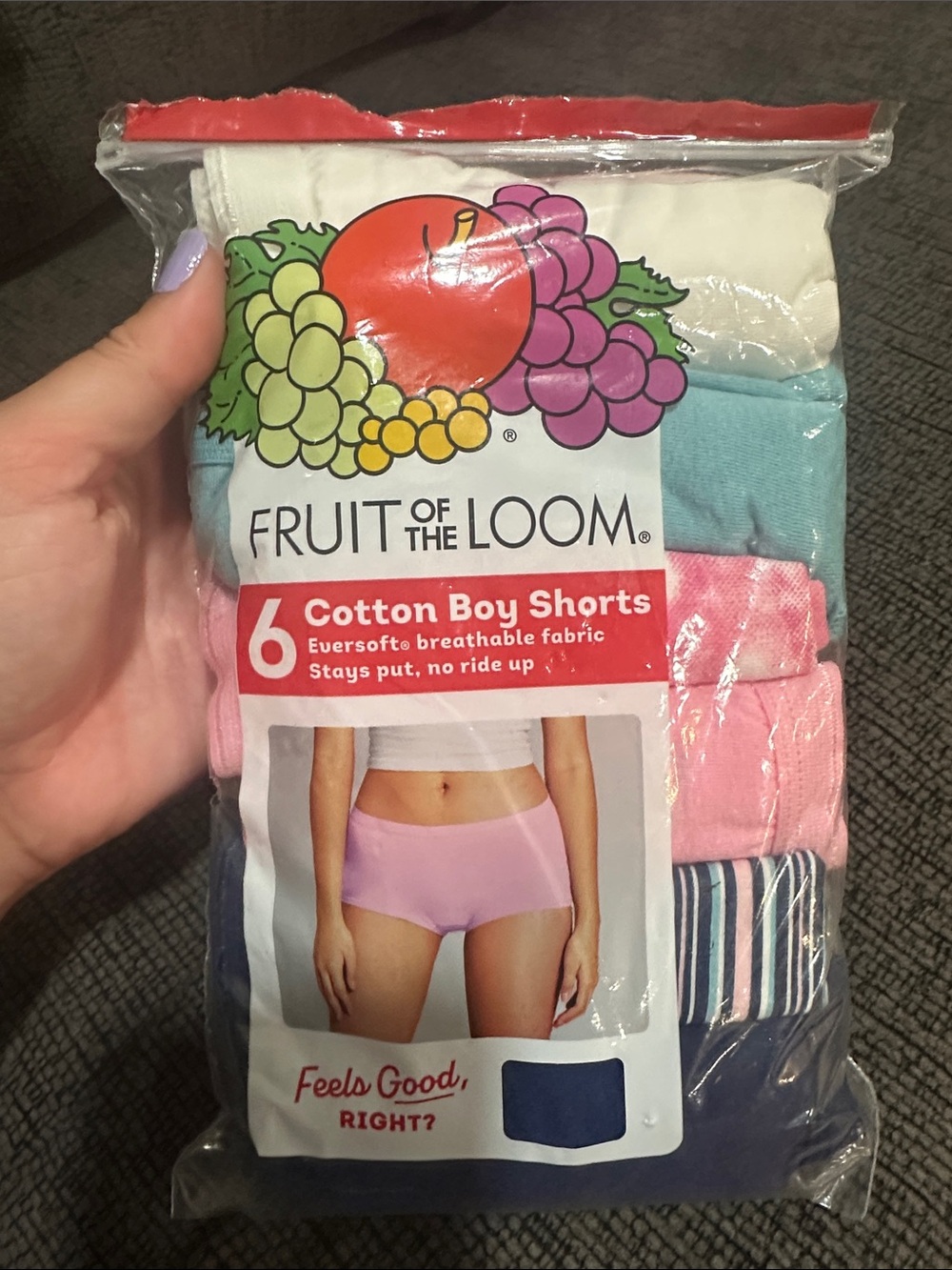 Fruit of the Loom Women's Cotton Boy Shorts - Multi Color Pack